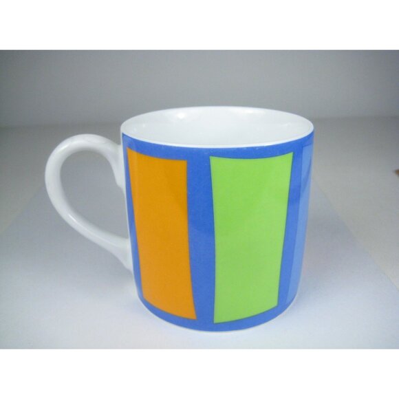 Swid Powell Gene Meyer Stripes Porcelain Ceramic Coffee Mug Thailand - Picture 4 of 12